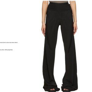 Rick Owens Black Hollywood Bias Trousers Size 40